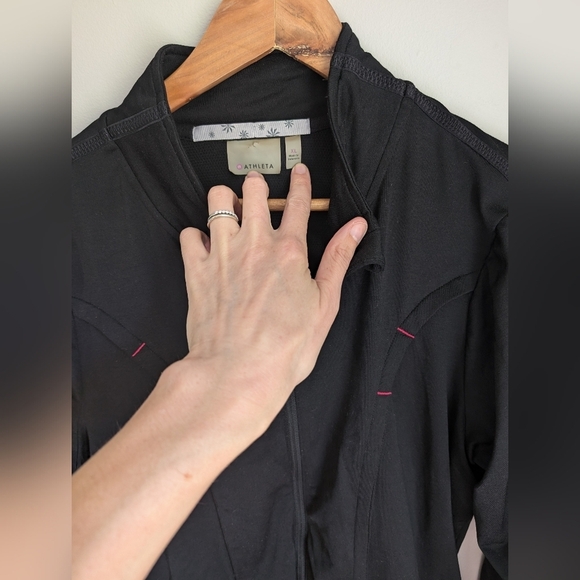 Athleta Black Love Zip Up Jacket Size XL - Picture 3 of 5